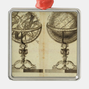 Spheres of the Globe Metal Tree Decoration