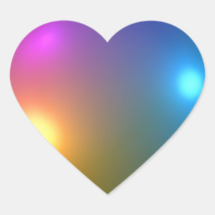Spheres Shiny Heart Sticker