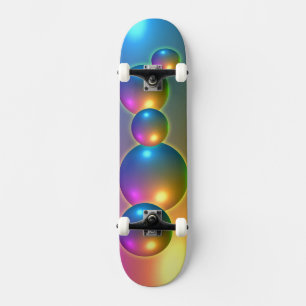 Spheres Shiny Skateboard