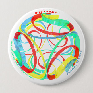 Spheri-Spiral Occam's Razor 10 Cm Round Badge