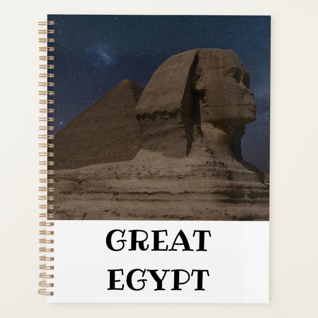 Sphinx and Giza Pyramids Planner (Front)