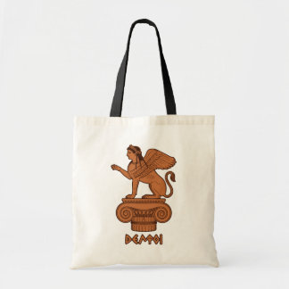 Sphinx at Delphi - Ancient Greek Red Figure Tote Bag