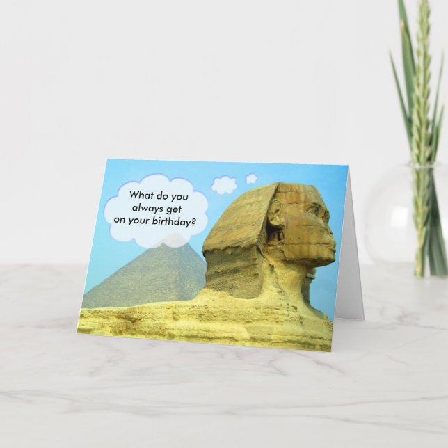 Sphinx Birthday Card (Front)