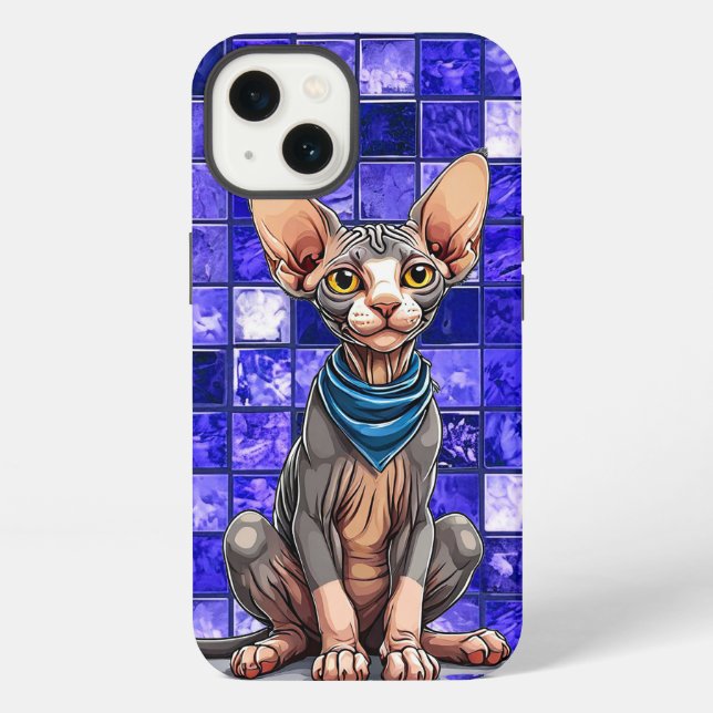 🐱 Sphinx Cat Gift for cat lover iPhone Case (Back)