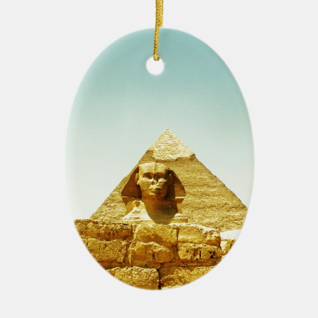 sphinx ceramic tree decoration (Front)
