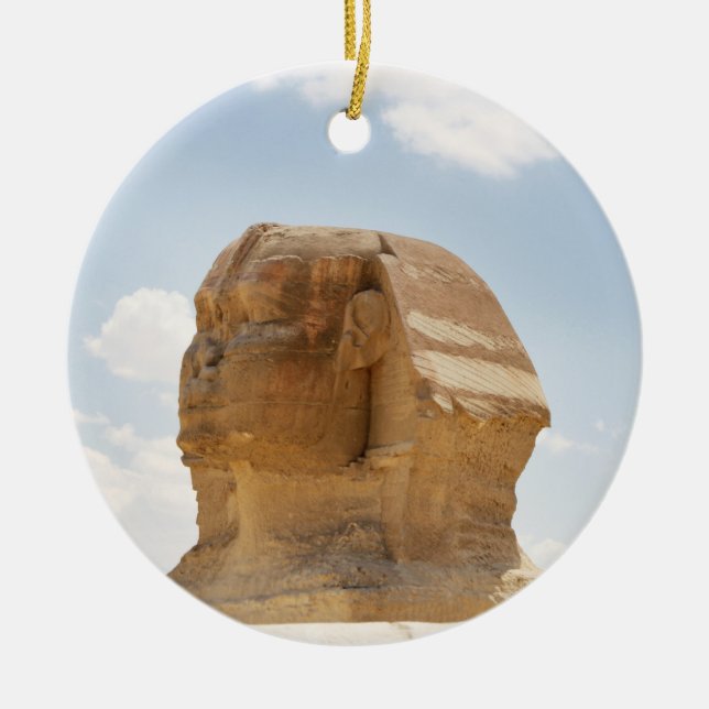 Sphinx Coffee Mug Ceramic Tree Decoration (Front)