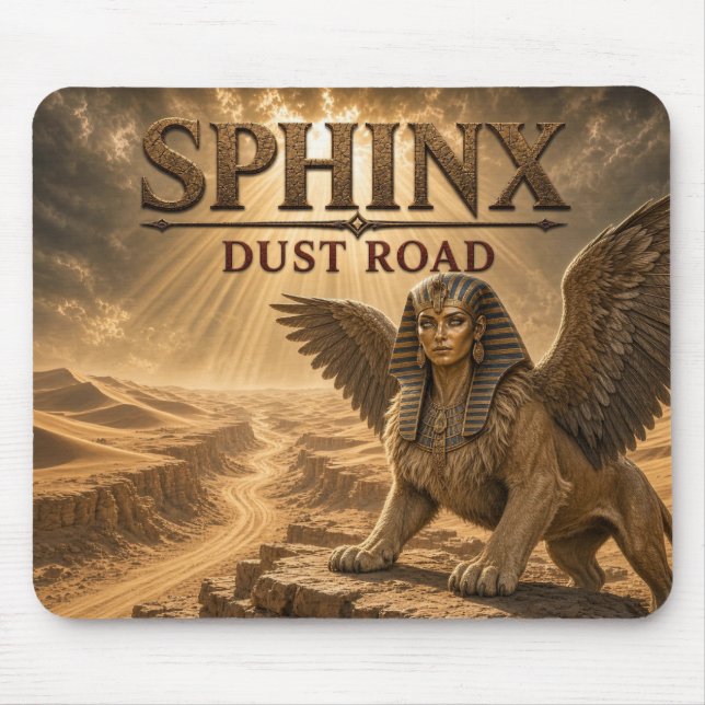 Sphinx Dust Road Dark Realism Mouse Pad (Front)