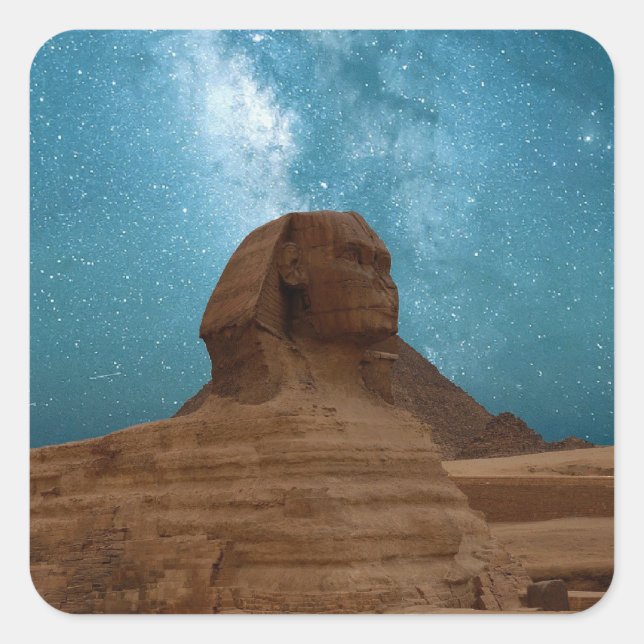 Sphinx: Egypt Square Sticker (Front)