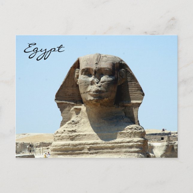 sphinx face egypt postcard (Front)