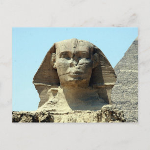 sphinx face postcard