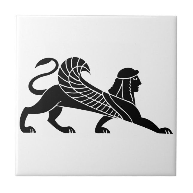 Sphinx, Greek relief design Tile (Front)