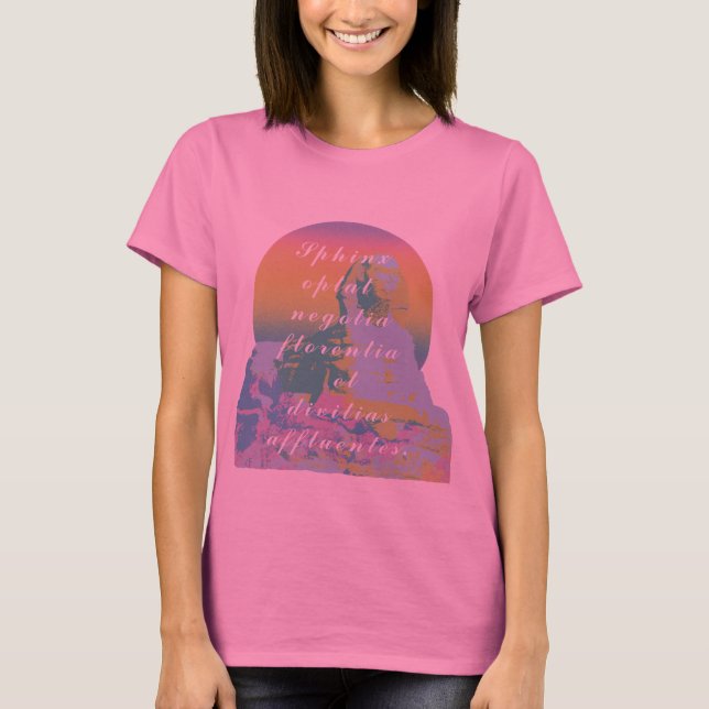 Sphinx Latin Quote Gradient Art T-Shirt (Front)