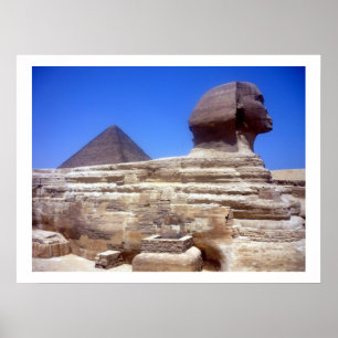 sphinx pyramid border poster