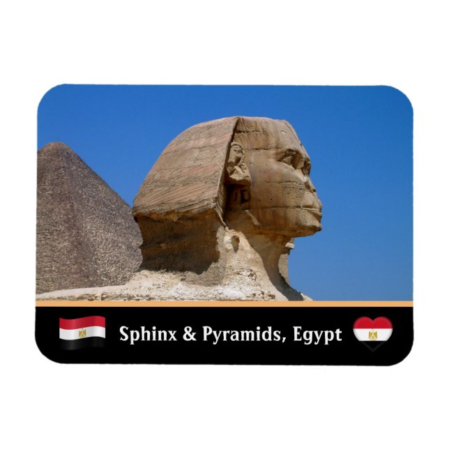 Sphinx, Pyramids, Cairo & Ancient Egypt /UNESCO Magnet (Horizontal)