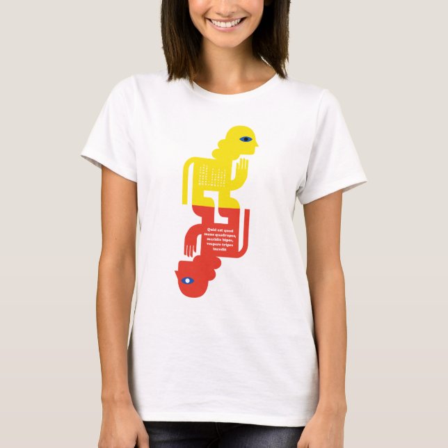 Sphinx Riddle Latin Figure Art T-Shirt (Front)