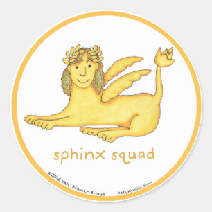 Sphinx Squad round stickers