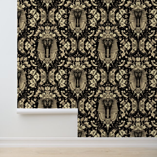 Sphinx's Gilded Veil Wallpaper (Application)