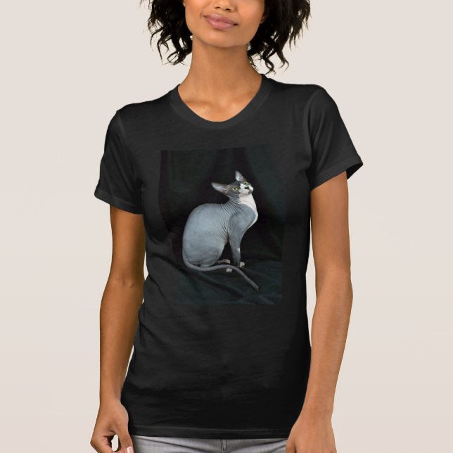 Sphynx, black & white T-Shirt (Front)