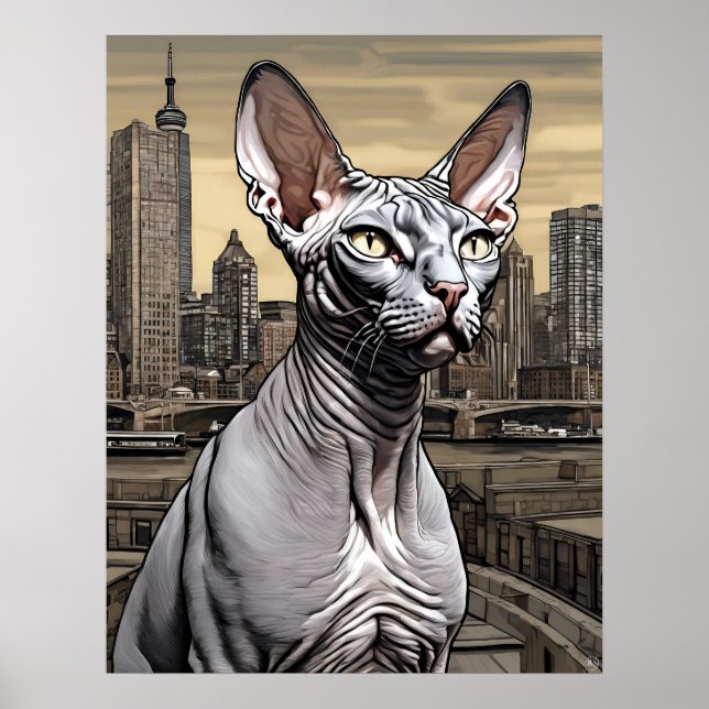Sphynx Cat - Art Print (Front)