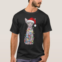 Sphynx Cat Christmas Santa Lover