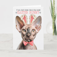 Sphynx Cat Cutest Easter Bunny Kitty Puns