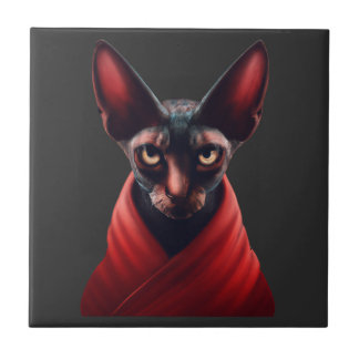 Sphynx Cat- Half Cat, Half Devil, Master Sphynx #2 Tile