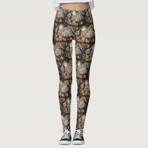 Sphynx Cat Halloween Spooky Leggings