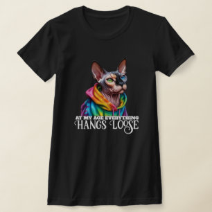 Sphynx Cat Hang Loose Birthday T-Shirt