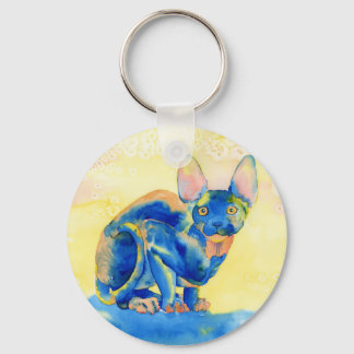 Sphynx Cat Keychain