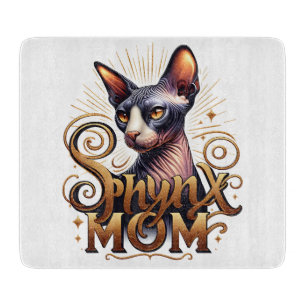 Sphynx Cat Mum Cutting Board