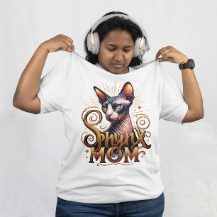 Sphynx Cat Mum Fashion White Women's Plus Size T-Shirt