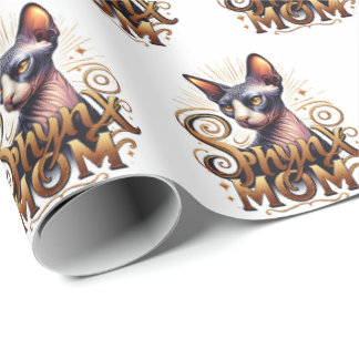 Sphynx Cat Mum Mother's Day Gift Wrapping Paper