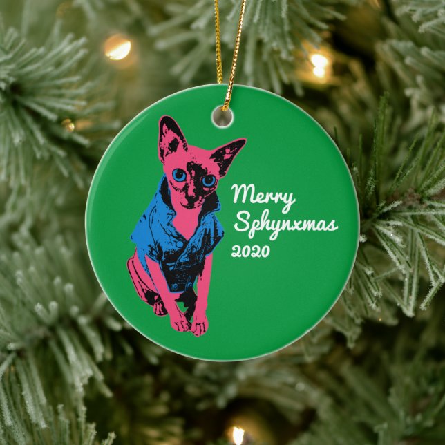 Sphynx Cat Ornaments (Tree)
