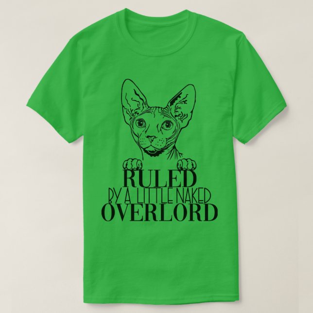 Sphynx Cat Overlord Dark Cat Cats 1 T-Shirt (Design Front)