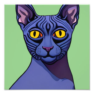 Sphynx Cat Photo Print