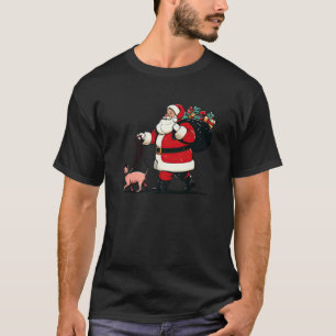 Sphynx Cat Santa Claus Funny Pet Christmas Premium T-Shirt