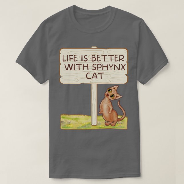 sphynx cat T-Shirt (Design Front)
