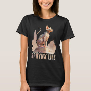 Sphynx Cat  Watercolor Sphynx Life Cat Mum Dad T-Shirt