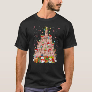 Sphynx Cat Xmas Lighting Tree Santa Sphynx Cat Chr T-Shirt