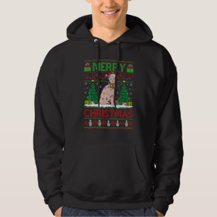 Sphynx Cat   Xmas Tree Ugly Santa Sphynx Cat Chris Hoodie