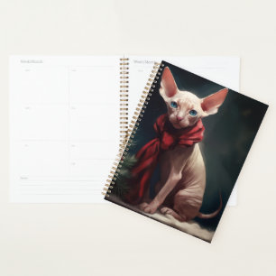 Sphynx Dog in Snow Christmas Planner
