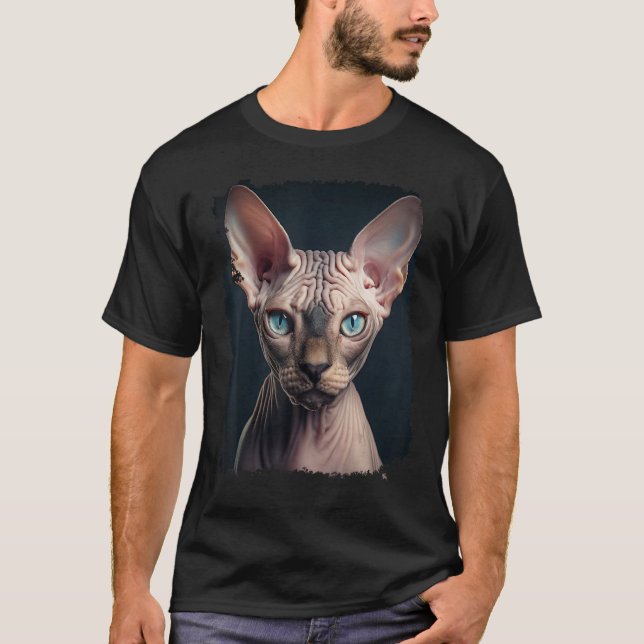 Sphynx Hairless Cat T-Shirt (Front)