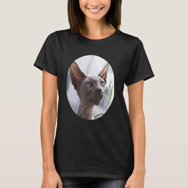 Sphynx Hairless Cat T-Shirt (Front)