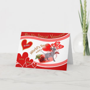 Sphynx Kitten Be My Special Valentine Holiday Card