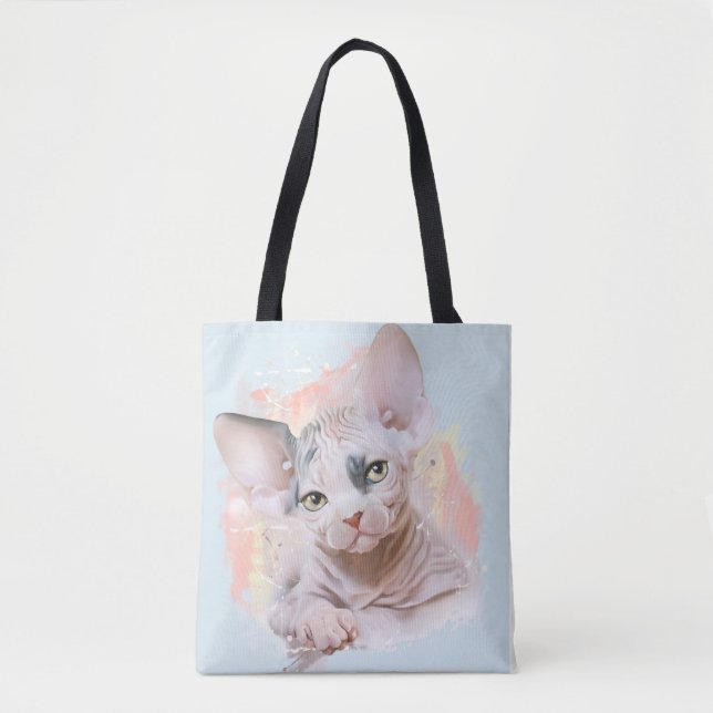 Sphynx kitten tote bag (Front)
