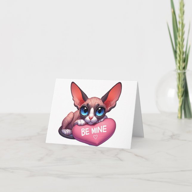 Sphynx Valentine Card (Front)