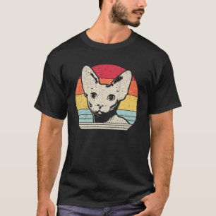 Sphynx Vintage Gift Cat Lover 70S 80S Retro T-Shirt