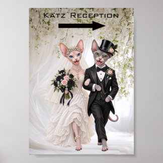 Sphynx Wedding Reception Sign