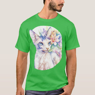 Sphynx with flowers T-Shirt