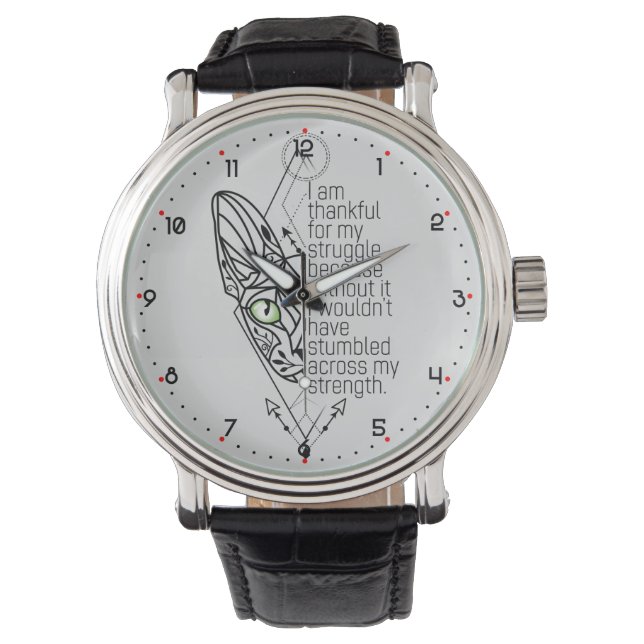 😻Sphynx with wisdom Watch (Front)